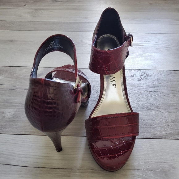 3 pc set WHBM shoes bag and belt ombre croc print - Picture 6 of 6